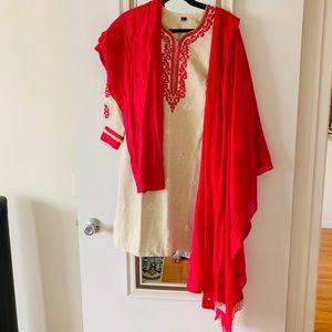 new 3 piece salwar kameez cotton Indian pakistani